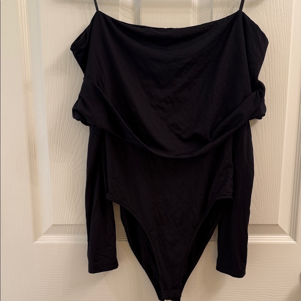 Zara Black Off-Shoulder Top